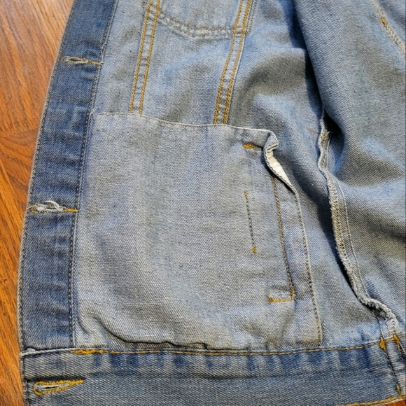 Davids bridal denim Jean jacket RN#84270 CA#56206 size small Medium wash - Picture 12 of 16